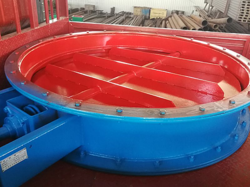 圓形擋板門（直徑170cm）已完工，裝車待發(fā)貨中