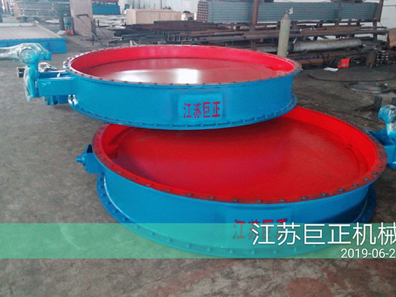 圓形擋板門(mén)（直徑220cm）制作完工，現(xiàn)場(chǎng)展示