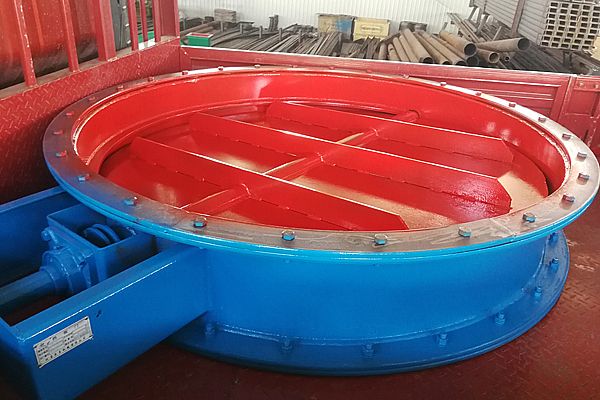 圓形擋板門（直徑250cm）制作完工，驗(yàn)收合格了