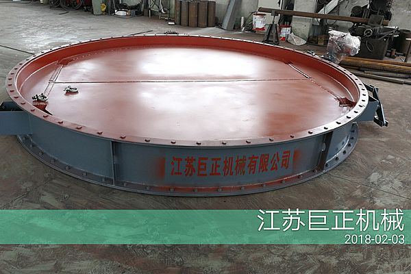 圓形擋板門（直徑270cm）完工了，準(zhǔn)備發(fā)往江西客戶