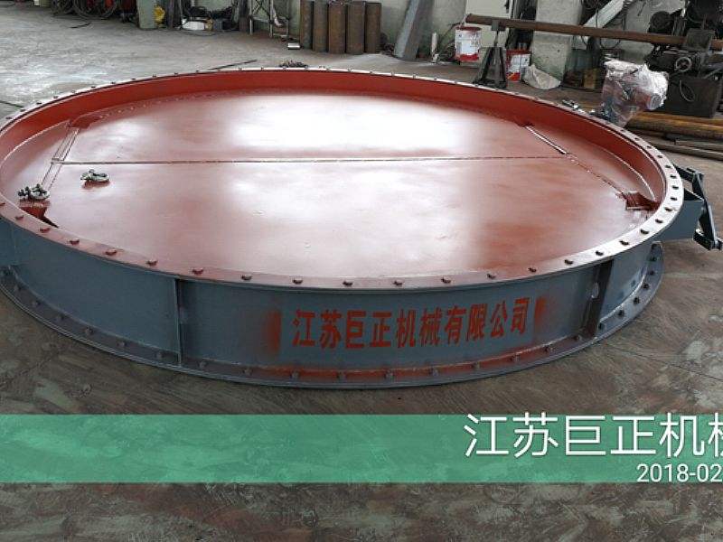 圓形擋板門(mén)（直徑270cm）完工了，準(zhǔn)備發(fā)往江西客戶(hù)